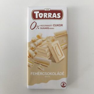 Torras gluténmentes cukormentes fehér csokoládé