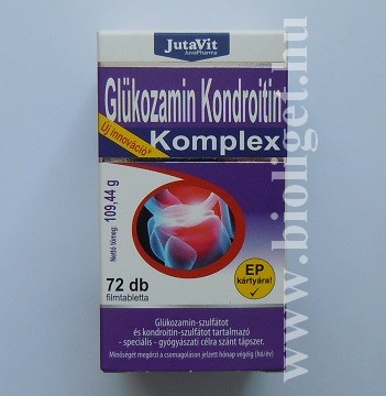 JutaVit Glükozamin-kondroitin komplex tabletta, 72 db | legyenmasaszenvedelyed.hu